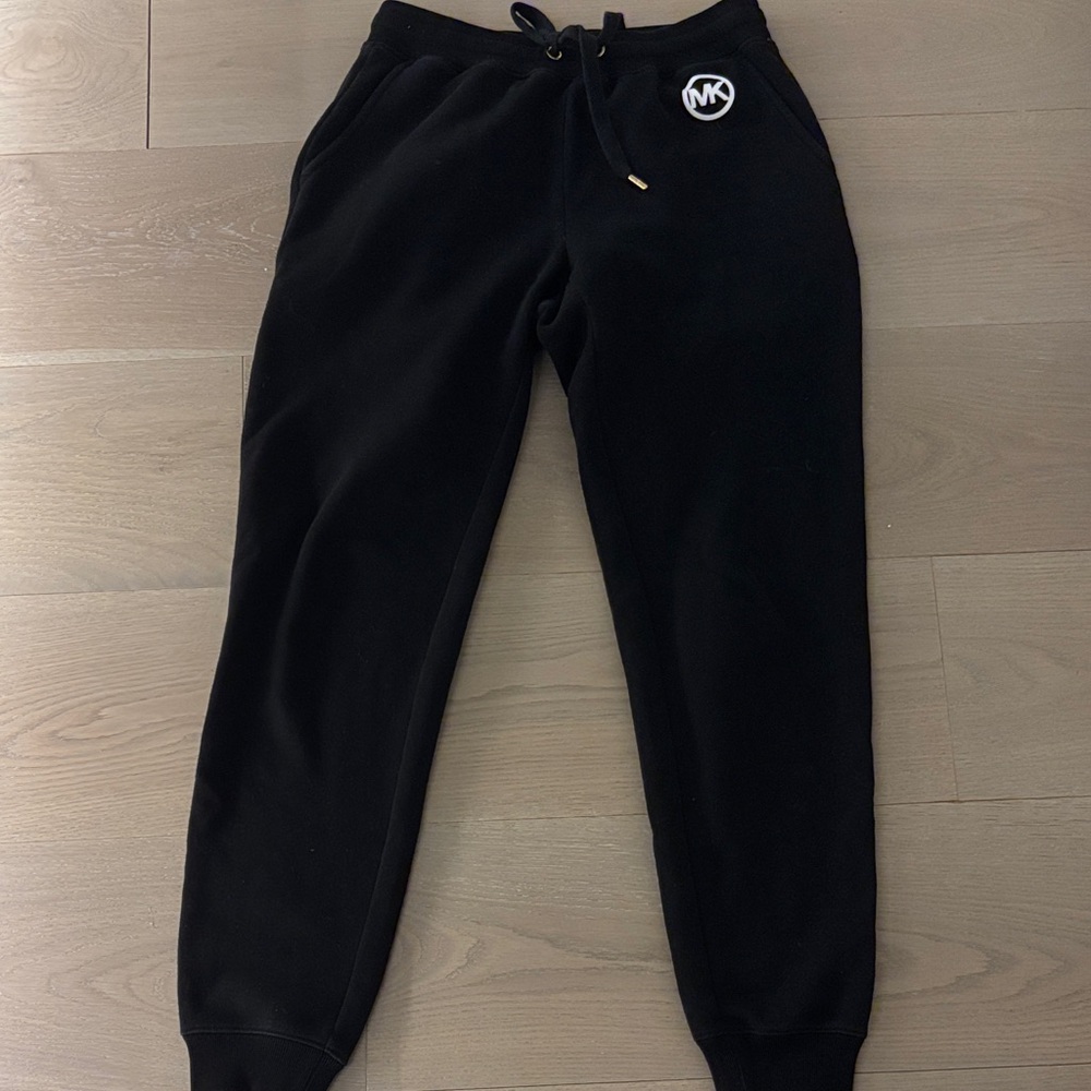 Michael Kors Black Logo Jogger Track Pants